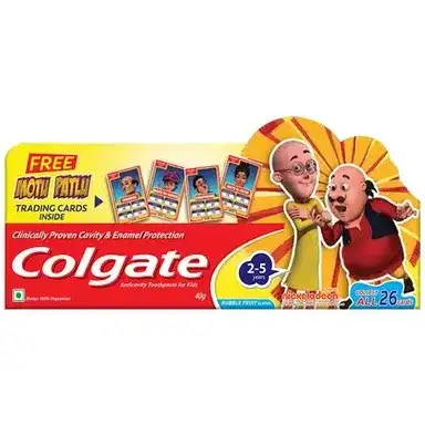 Colgate Bubble Fruit Flavour Kids Toothpaste - 2-5 Years, Anticavity, 40g