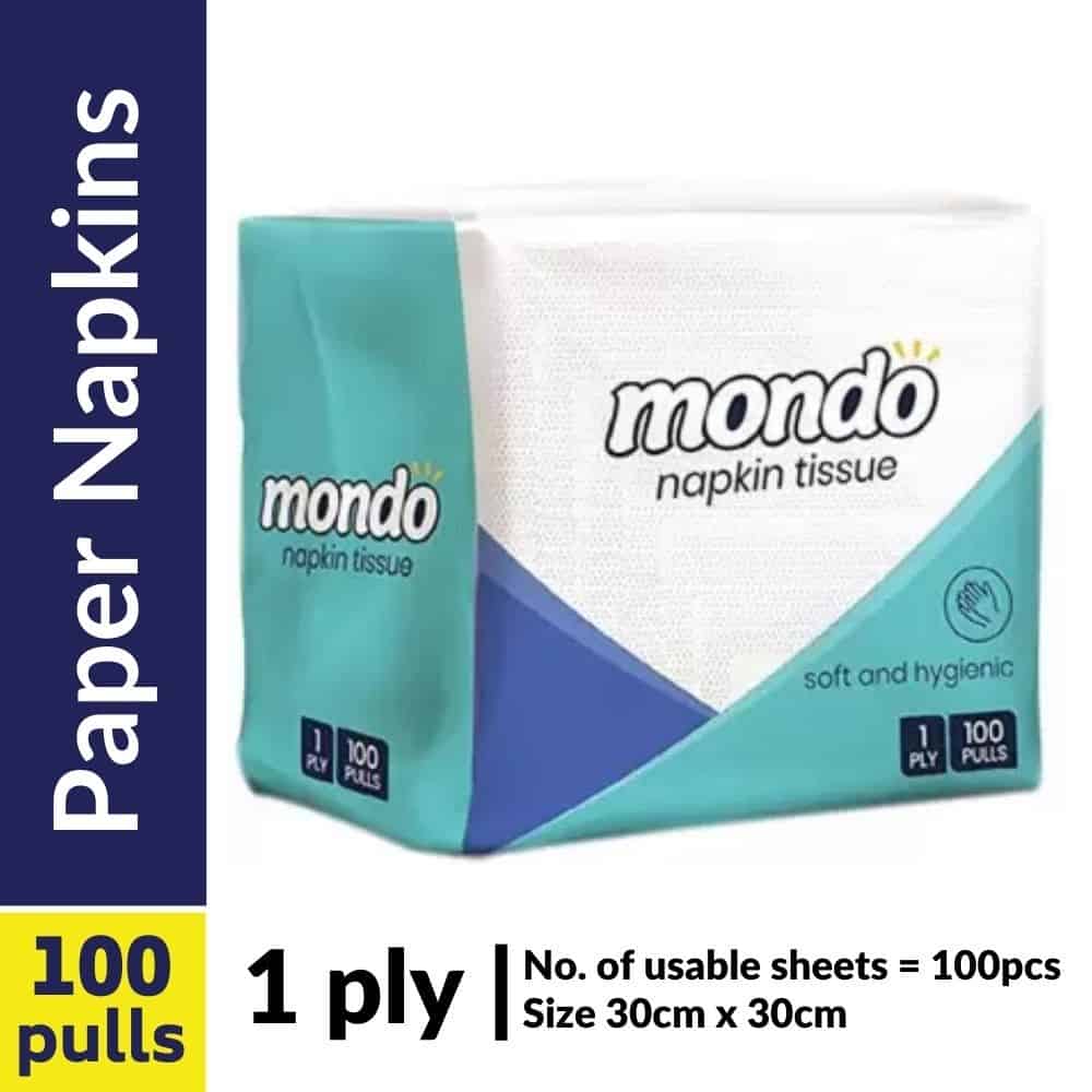 Mondo 1ply Soft Napkin Tissue