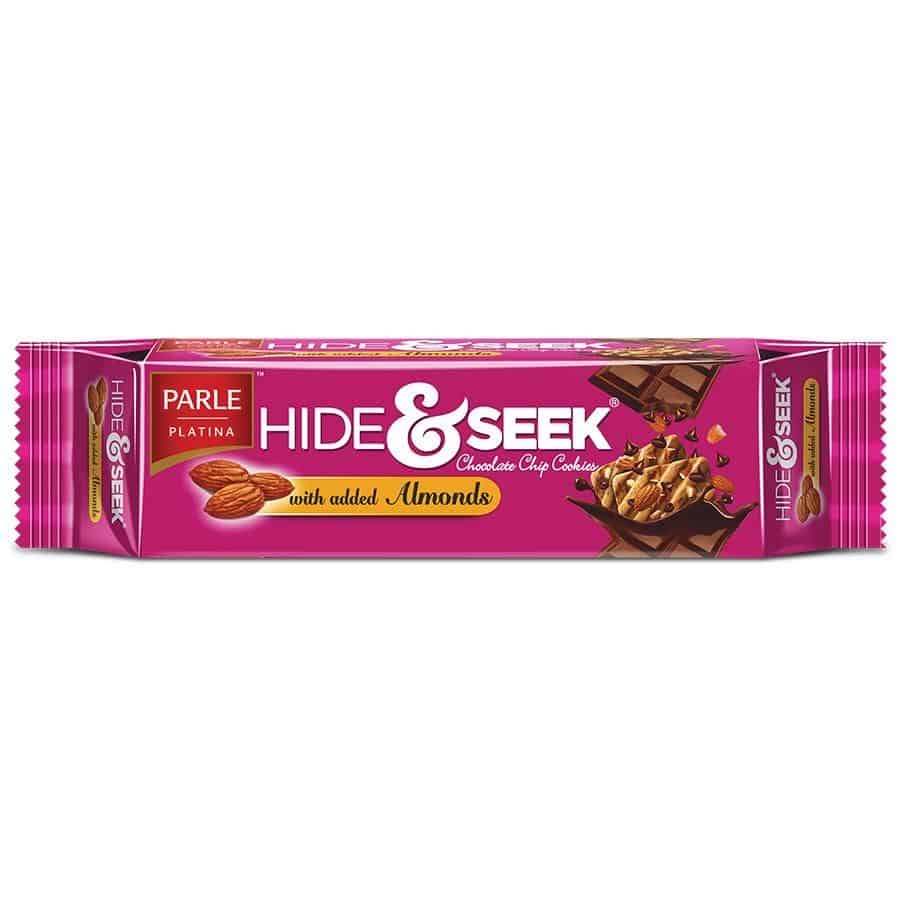 Parle Hide & Seek Chocolate & Almonds, 100g