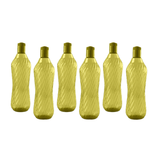 Essential Plastic Freeze Water Bottles (6 pieces),Multicolour