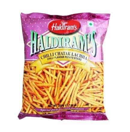 Haldiram's Chilli Chatak Lachha Namkeen, 200g