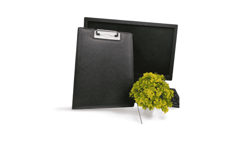 Armada Clipboard Office Accessory Meeting A4-Size Buffalo Hide Vintage Unisex Black