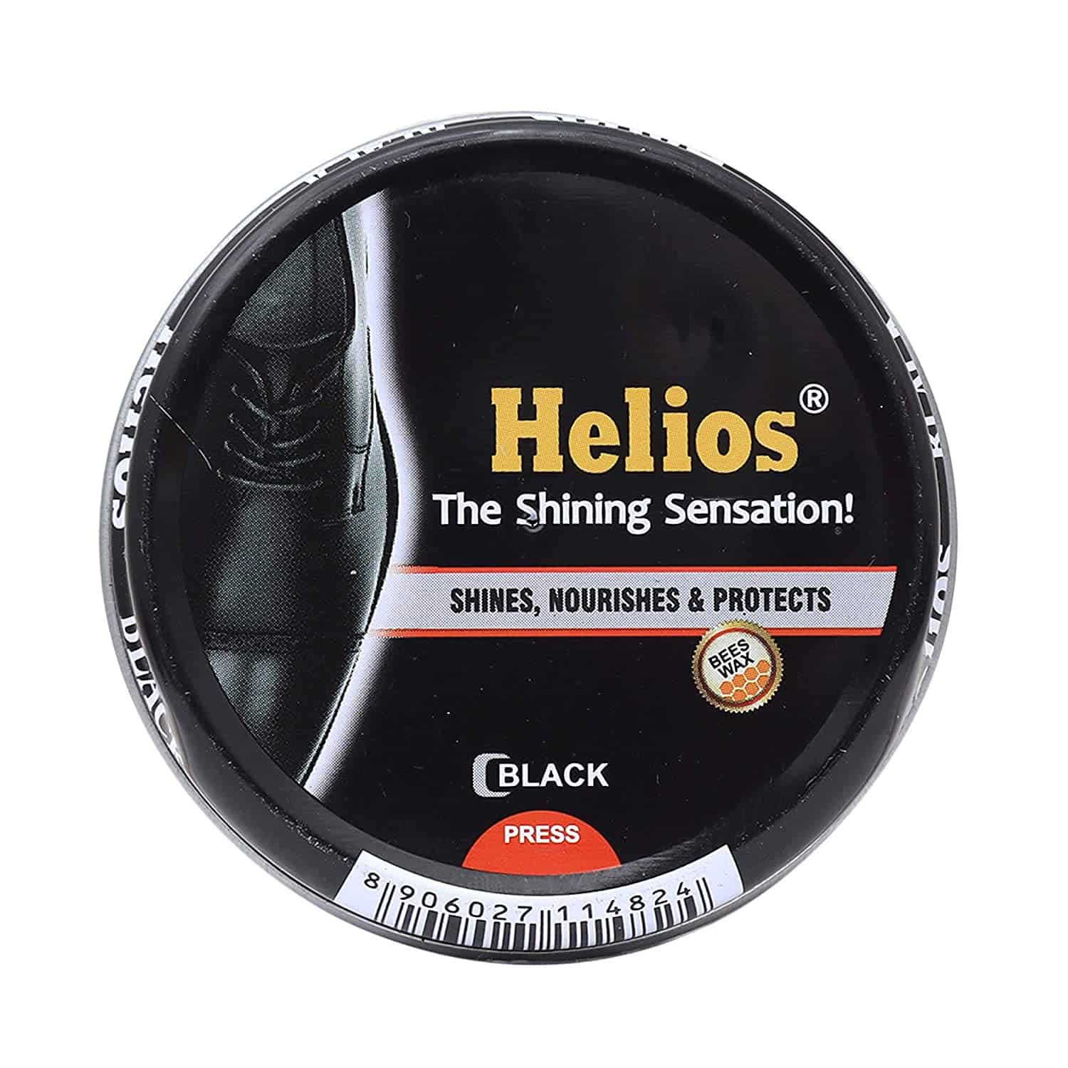 Helios Black Shoe Polish, 40g