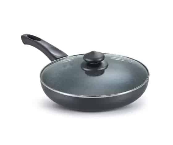 Prestige Omega Deluxe Granite Fry Pan 24 cm diameter with Lid 1.7L