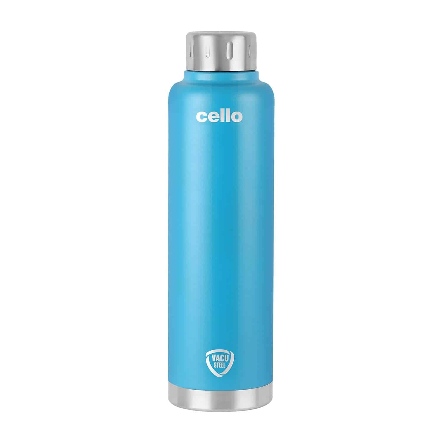 Cello Duro Top Double Wall Stainless Steel Water Bottle, 350 ml, Blue