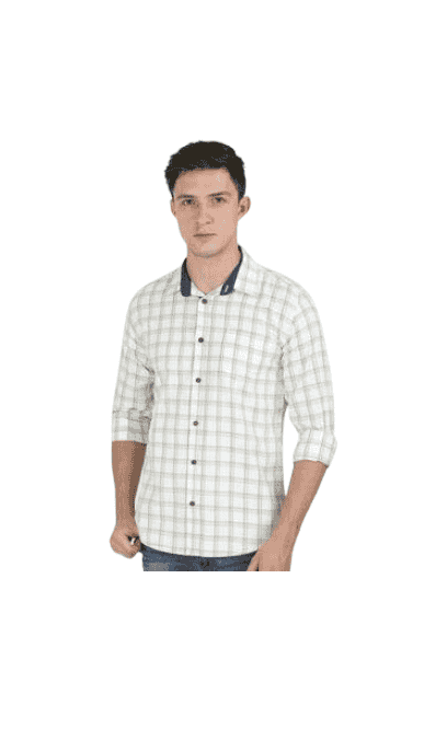 Men's Regular Fit Cotton Checked Casual Shirts