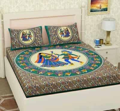 Elite Attractive Cotton Printed Double Bedsheets