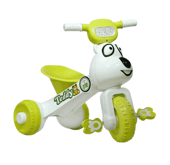NHR Teddy Foldable Tricycle with Backrest Seat for Boys and Girls with Music and Light, Tricycle for Kids (1 to 3 Years)