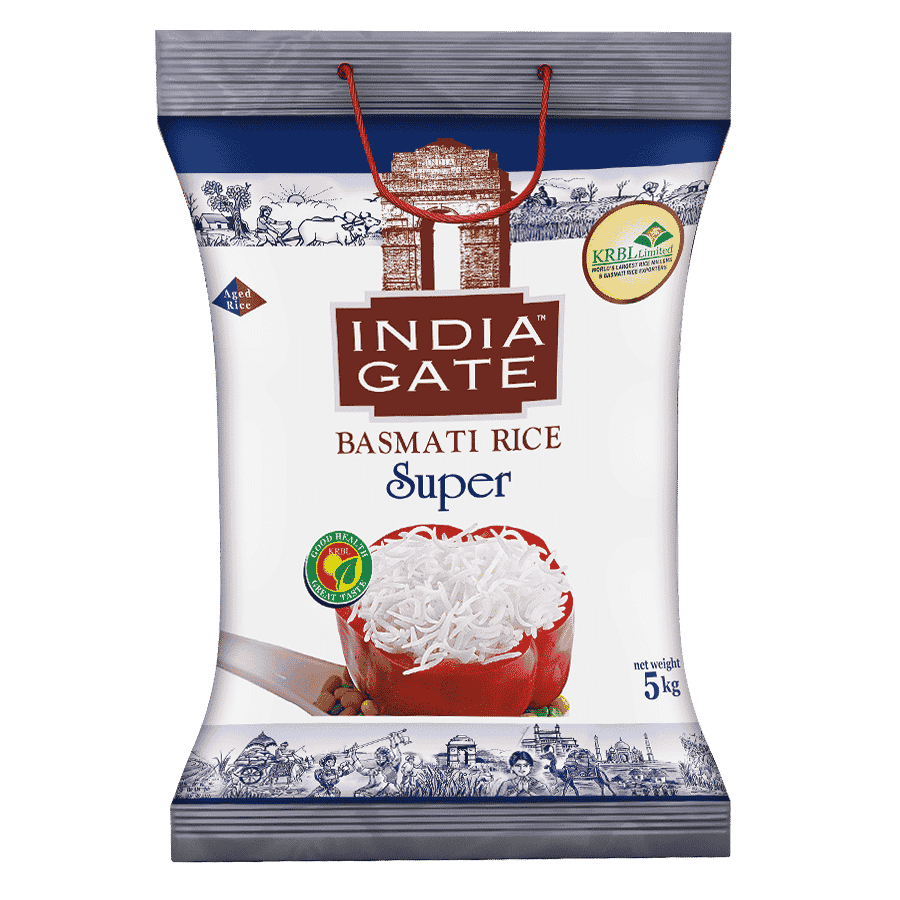 India Gate Super Basmati Rice, 5 Kg+1.25 Kg