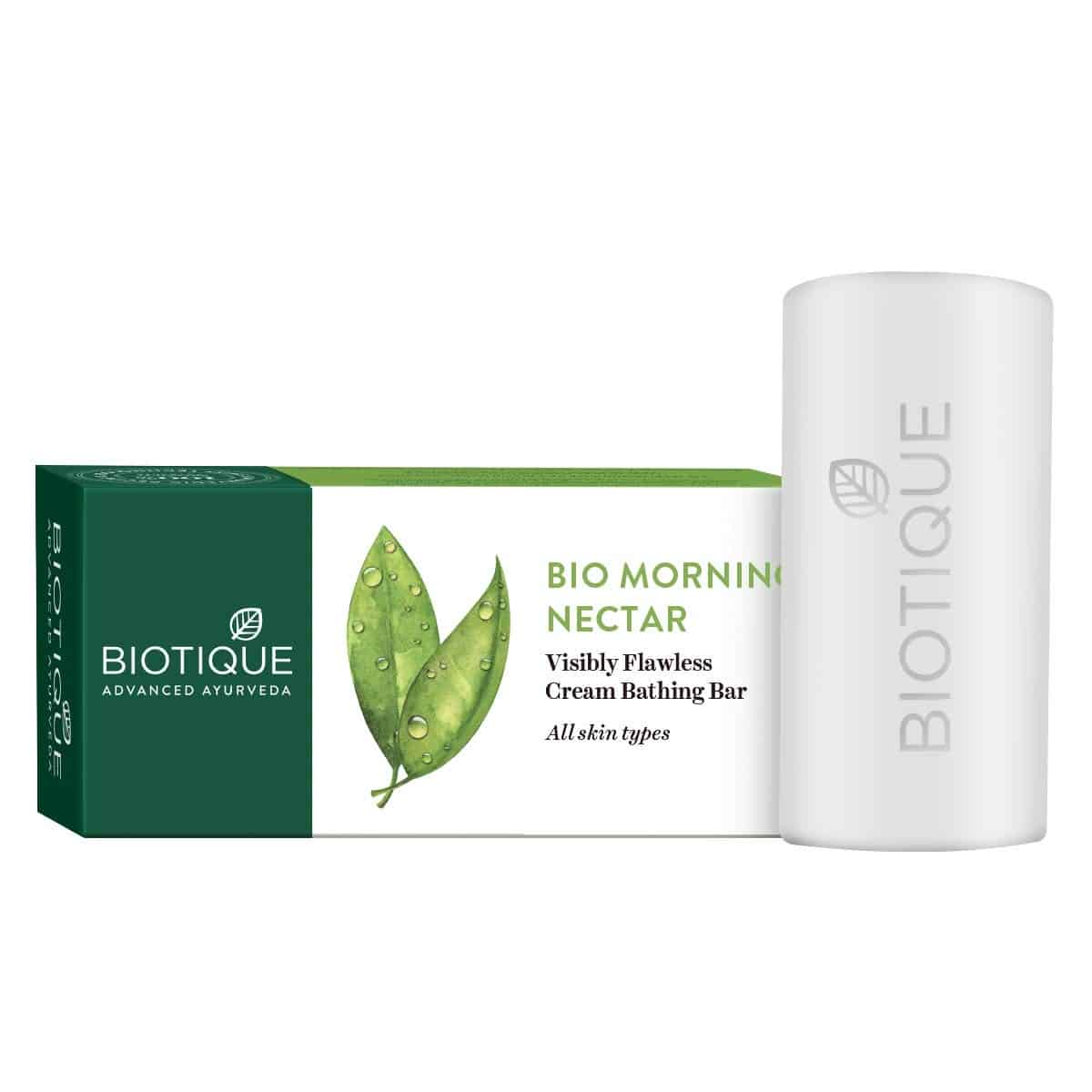 Biotique Bio Morning Nectar Flawless Cream Bathing Bar, 150g