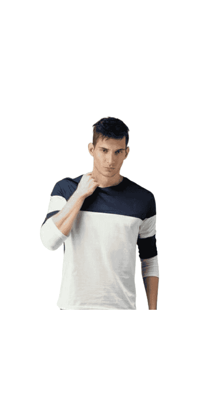 Stylish Colourblocked Cotton Men's T-Shirt