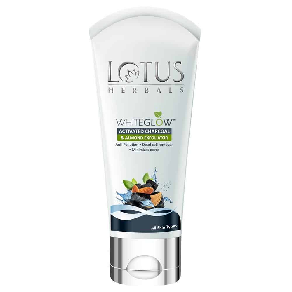 Lotus Herbals Whiteglow Activated Charcoal & Almond Exfoliator Scrub
