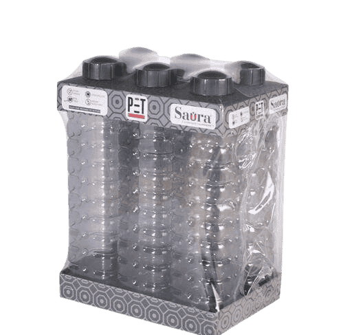 Unique Plastic Water Bottles,6 pieces,1L Multicolor