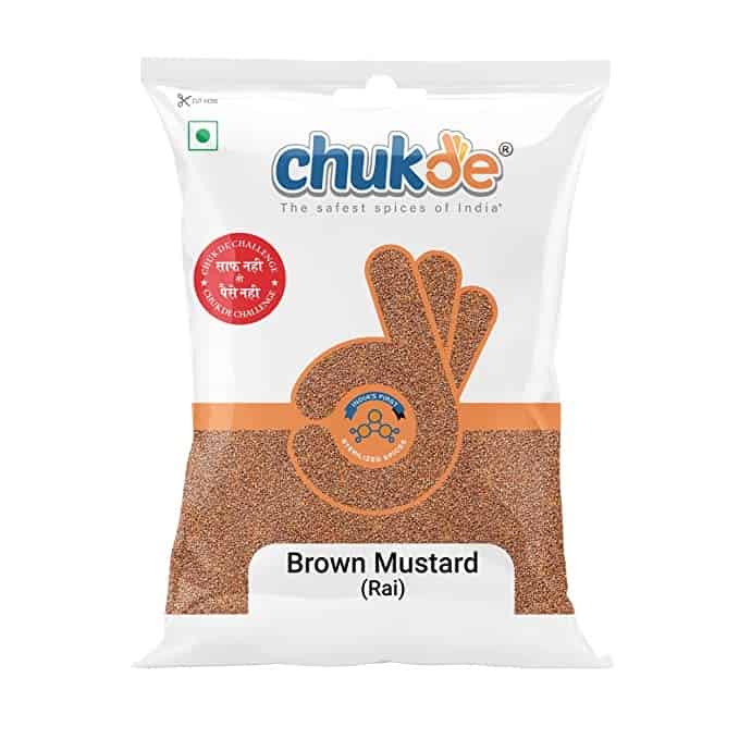 Chukde Spices Rai, Sarso Dana Whole Mustard Brown 100g