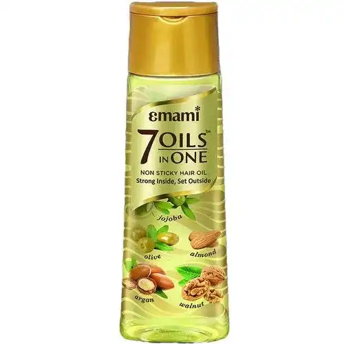 Emami 7 Oils Hair Oil - Light & Non Sticky, For Stronger Hair, 200 ml