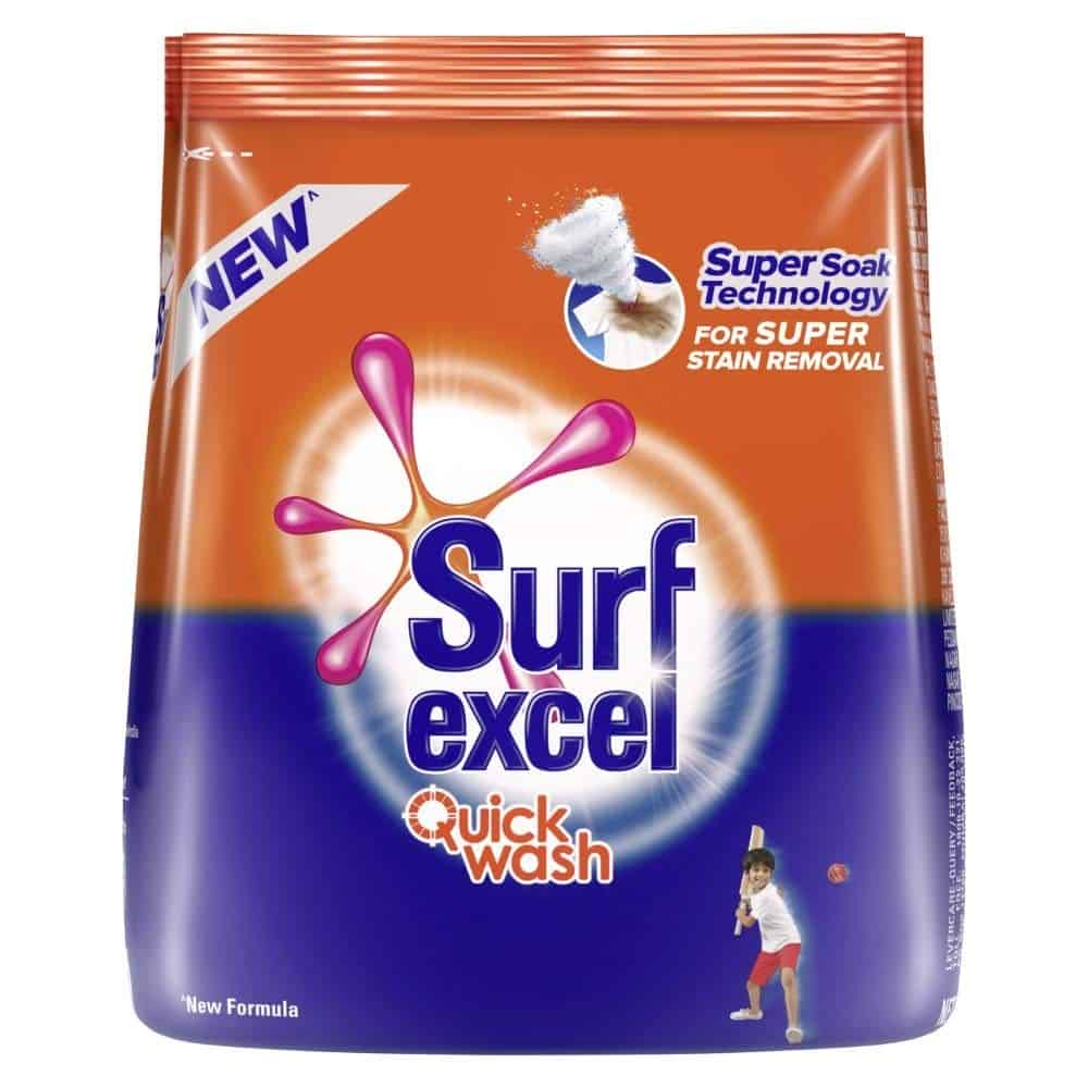 Surf Excel Quick Wash Detergent Powder, 500g
