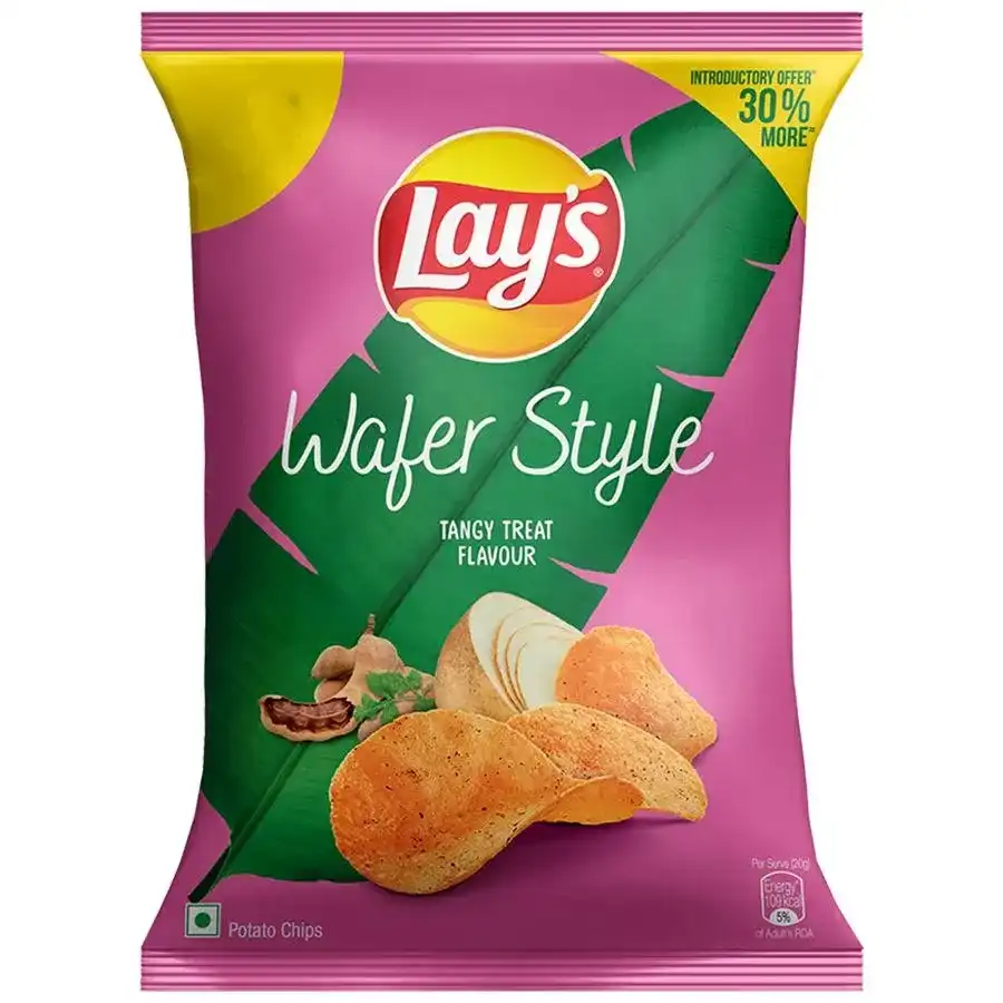 Lays Wafer Style Potato Chips - Tangy Treat Flavour