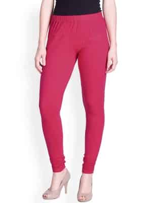Lux Lyra Women's Leggings layra Dark Pink Ankle Length Leggings