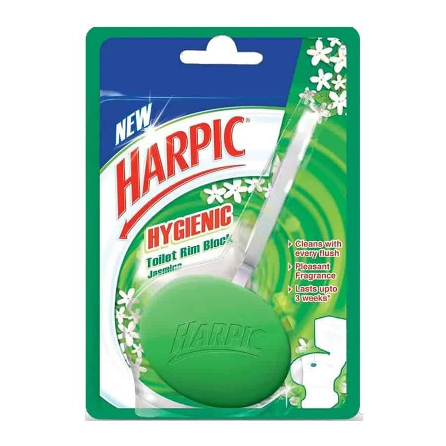 Harpic Hygienic Jasmine Toilet Rim Block, 26g