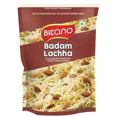 Bikano Badam Lacha - Crunchy Spicy Mix, 400 g