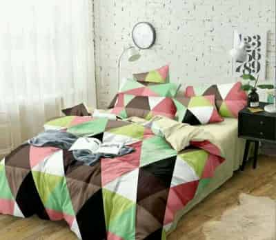 Attractive Glace Cotton 90*90 Double Bed sheet