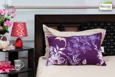 Recron Certified Utopia Microfibre Floral Sleeping Pillow