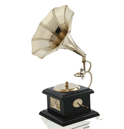 Attractive Brass and Wood Gramophones