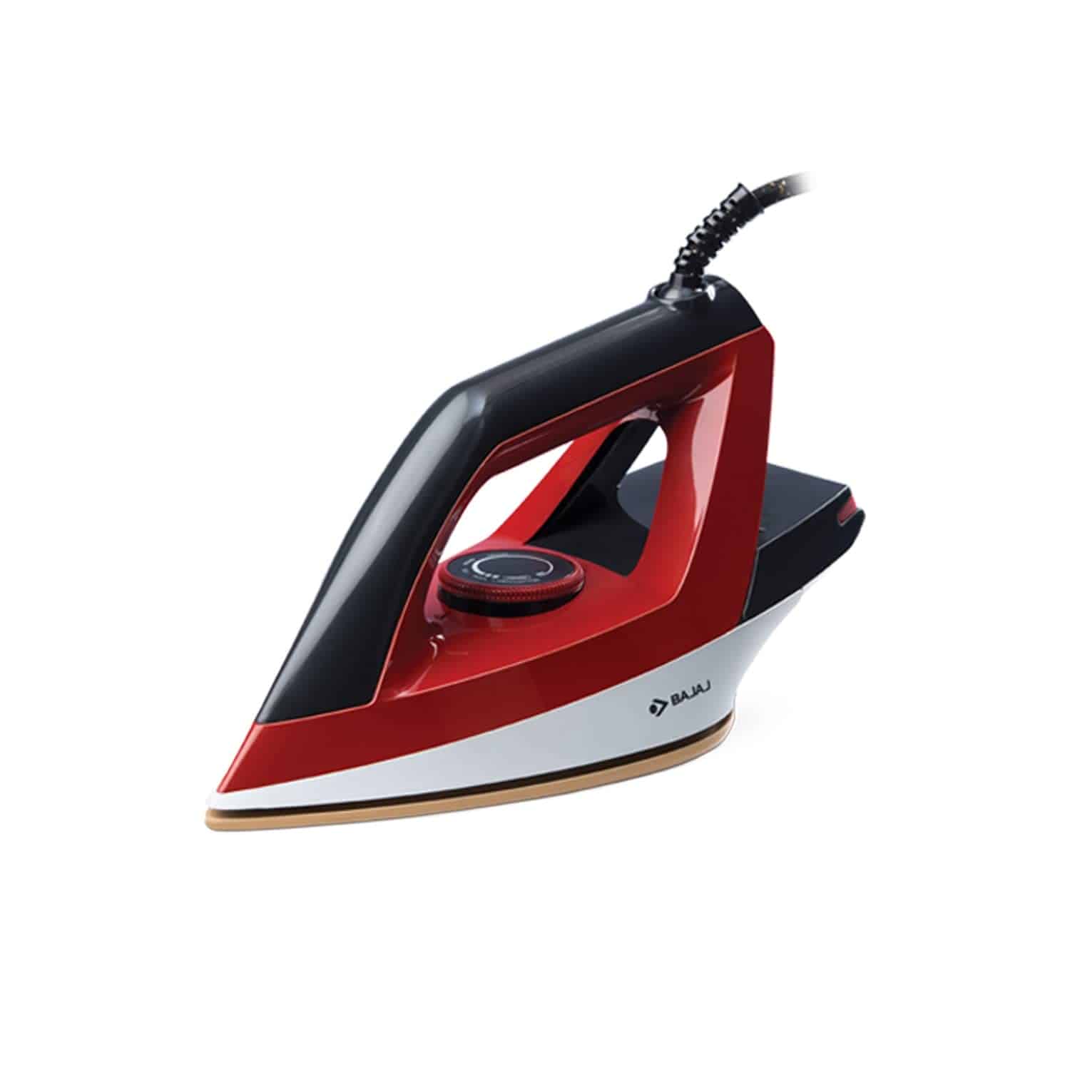 Bajaj Splendora Dry Iron 1100 Watts, (Red & Black)