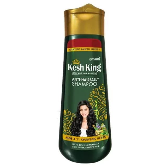 Kesh King Anti-Hairfall Shampoo  Aloe & 21 Ayurvedic Herbs, Silky Shiny Smooth Hair
