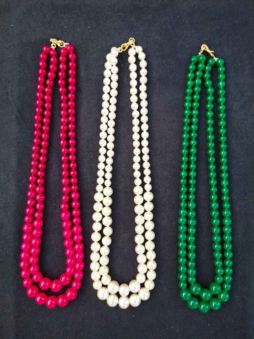 2 Layer Necklace for women Ruby