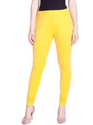 Lux Lyra Women's Leggings Yellow Ankle Length Leggings