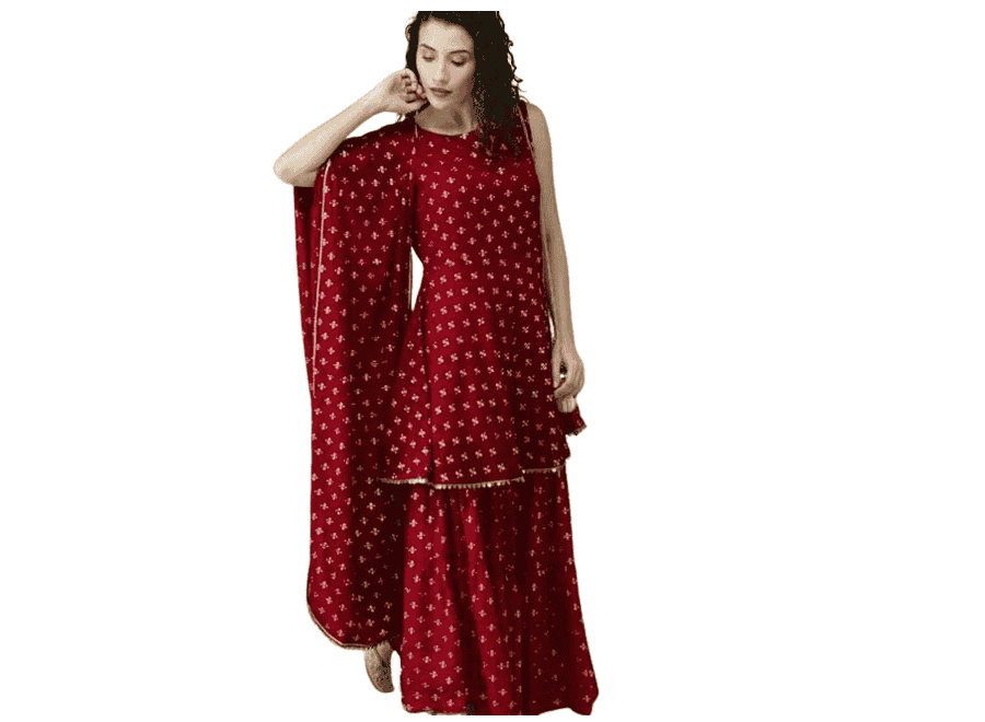 Graceful Fashionable Women Kurta Sharara with Dupatta Sets