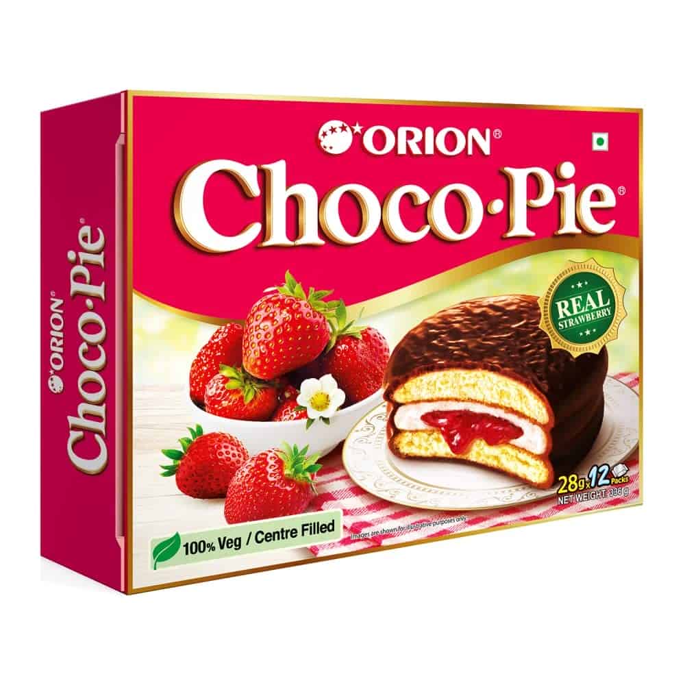 Orion Strawberry Choco Pie (12 pies), 336g