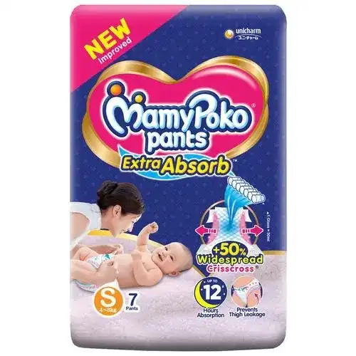 Mamypoko Pants - Extra Absorb Diaper, Small Size, 7pcs