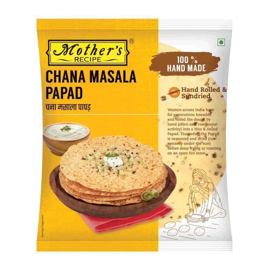 Mother's Recipe Channa Masala Papad
