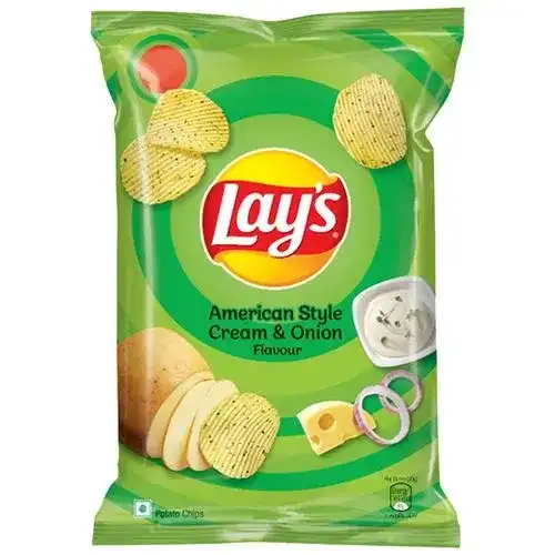 Lays Potato Chips - American Style Cream & Onion Flavour