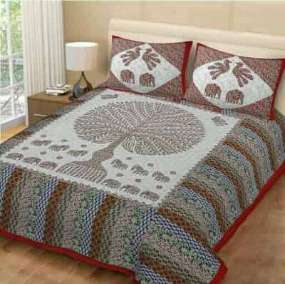 Cotton 100 x 93 Double Bedsheets