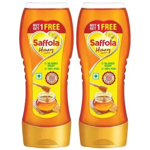 Saffola Honey - 100% Pure, NMR Tested, 350 g (Buy 1 Get 1)