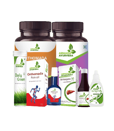 Armada Ayurveda Saver Pack (8 Panch Tulsi + 8 Armazyme + 6 Pain Killer + 2 Orthomada + 2 Dibomada + 1 Aloevera Syrup + 1 Daily Green)