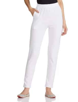 Lyra White Solid Stretch Pencil Pant  LYRA SPP WHT M 1PC