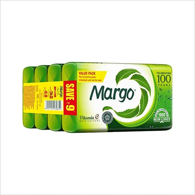 Margo Original Neem Soap 75g X 4, 300g, (buy 3 get 1)