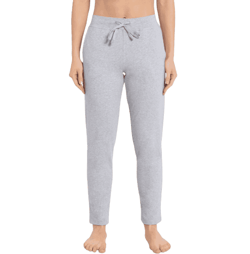Jockey Track Pant for Women with Side Pocket & Drawstring Closure - Light Grey Melange, Style #1301