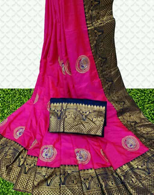 Attractive Women's Sana Silk Sarees