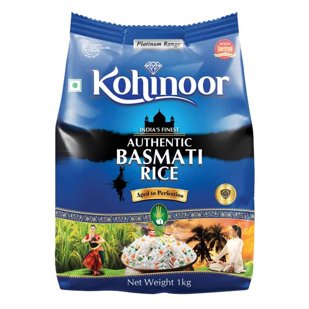 Kohinoor Traditional Authentic Basmati Rice, 1 kg Pack