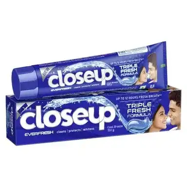Closeup Toothpaste - Everfresh, Triple Fresh Formula, Blue Cool Mint, 150g