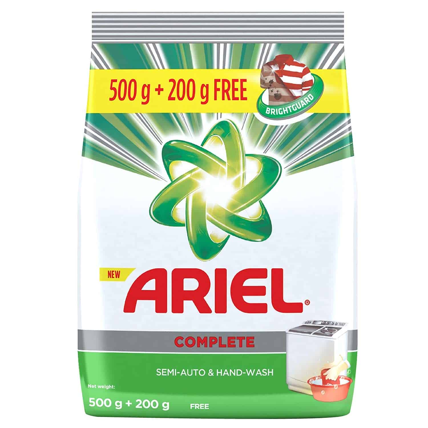 Ariel Complete Detergent Washing Powder, 500+200g