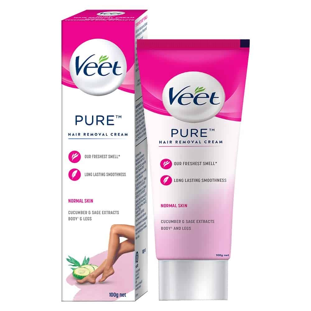 Veet Pure Hair Removal Cream for Women With No Ammonia Smell Normal Skin