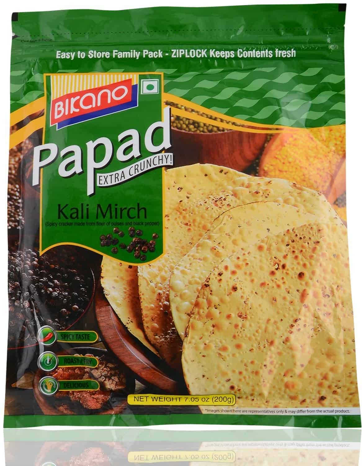 Bikano Kali Mirch Papad, 200g