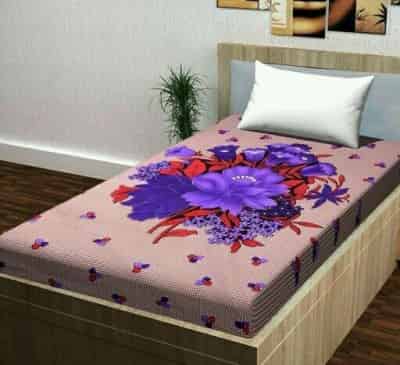 Pure Cotton 90 X 60 Single Bedsheet