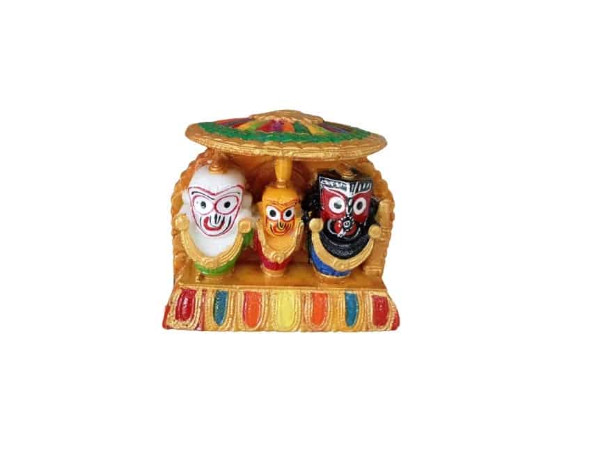 Armada Lord Jagannath Balaram Subhadra Idol for car Dashboard Decorative Showpiece